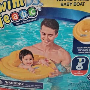 Swim School Yellow Baby Boat